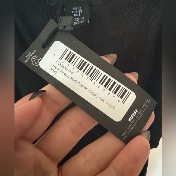 PRETTYLITTLETHING // BNWT Ruched mesh midi/maxi dress - Picture 5 of 6